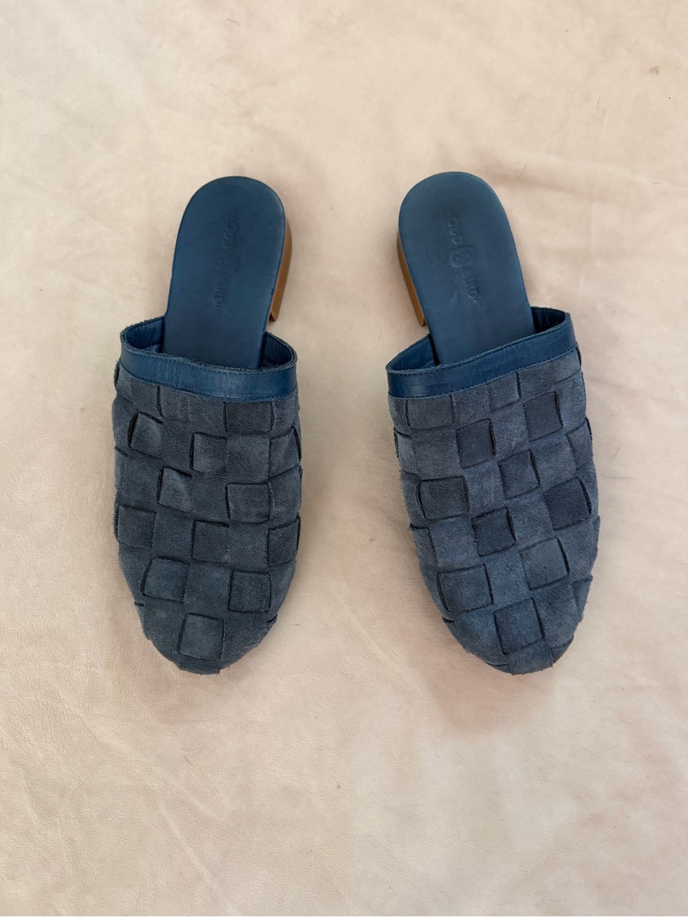 Oddbird Woven Suede Slide Mules